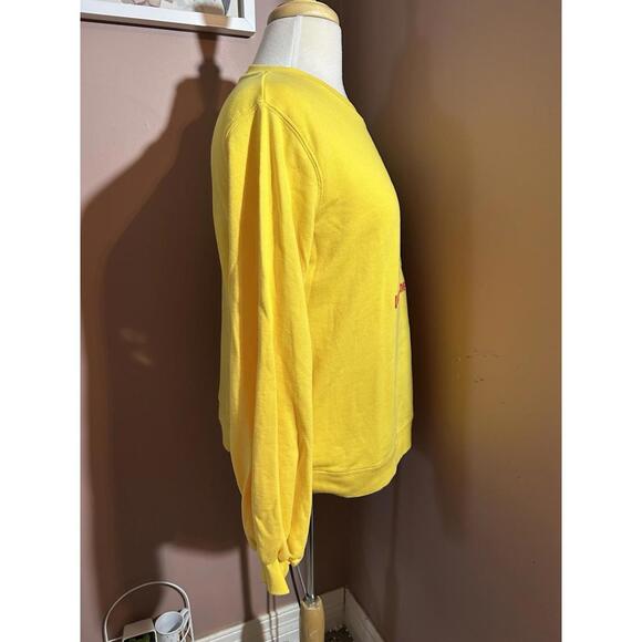 Walt Disney World Mickey Mouse Sweatshirt Womens Size Small Yellow - Picture 4 of 9